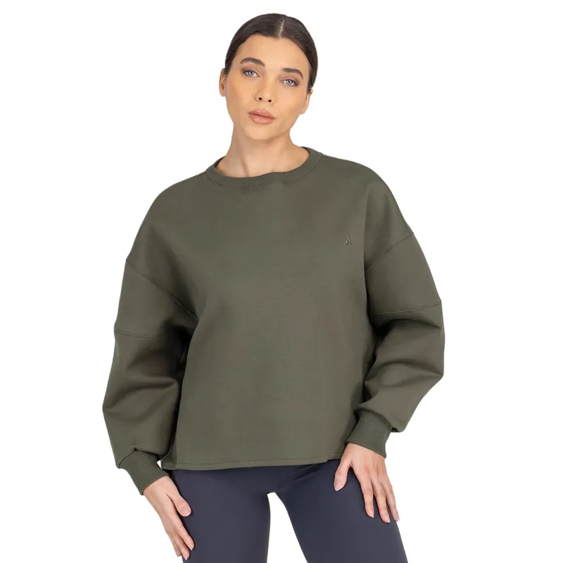 Aubrion React Womens Sweatshirt - Khaki-1