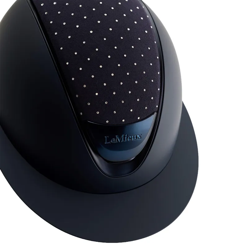 LeMieux Verv Helmet Panel - Swarovski/Navy-1