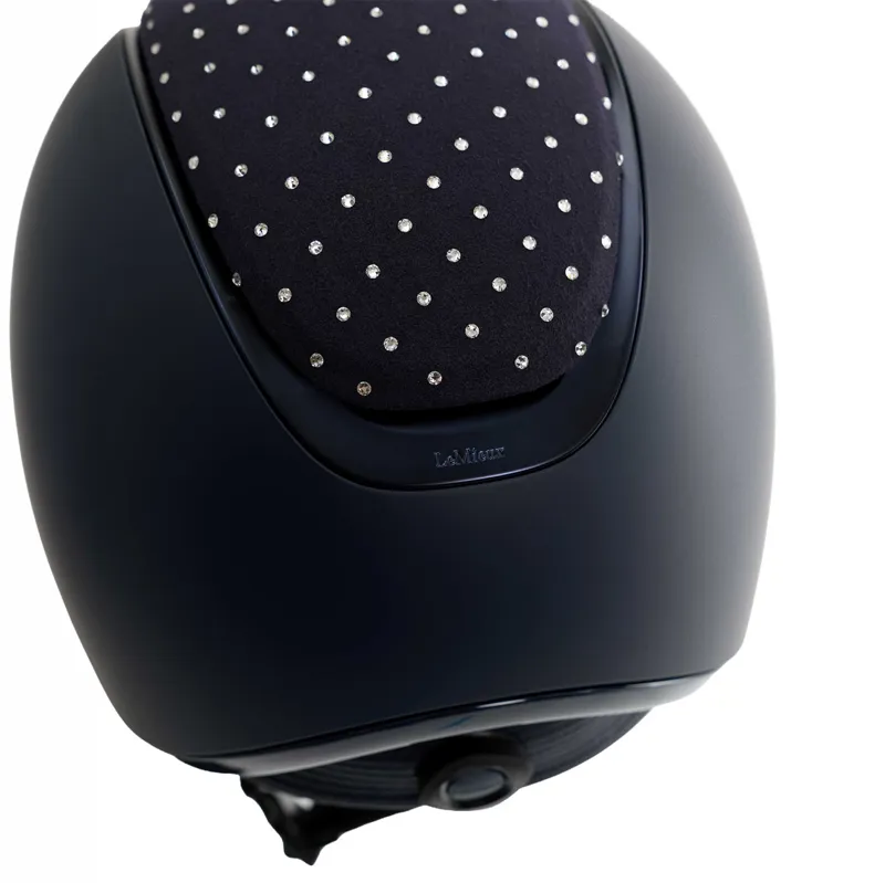 LeMieux Verv Helmet Panel - Swarovski/Navy-2
