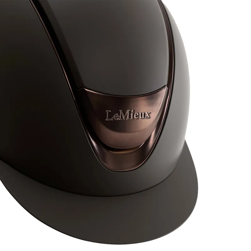 LeMieux Verv Helmet Panel - Matte Brown-2
