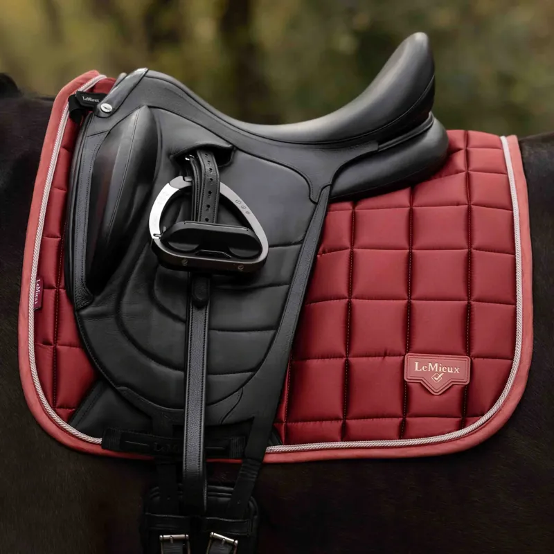 LeMieux Loire Classic Dressage Square Saddlecloth - Russet-1