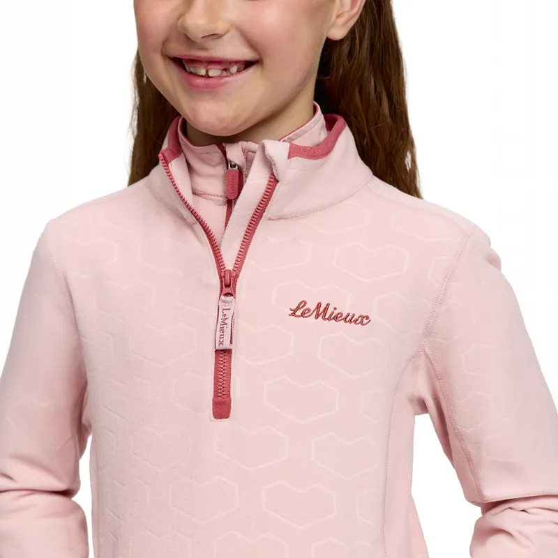 LeMieux Mini Maggie Junior Fleece Jumper - Petal/Heart-5
