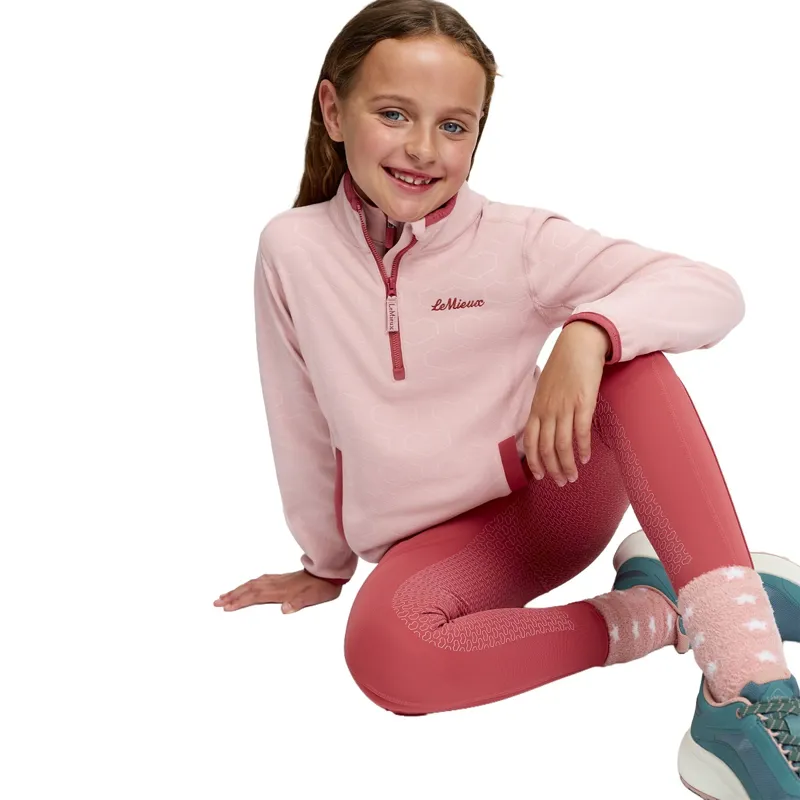 LeMieux Mini Maggie Junior Fleece Jumper - Petal/Heart-7