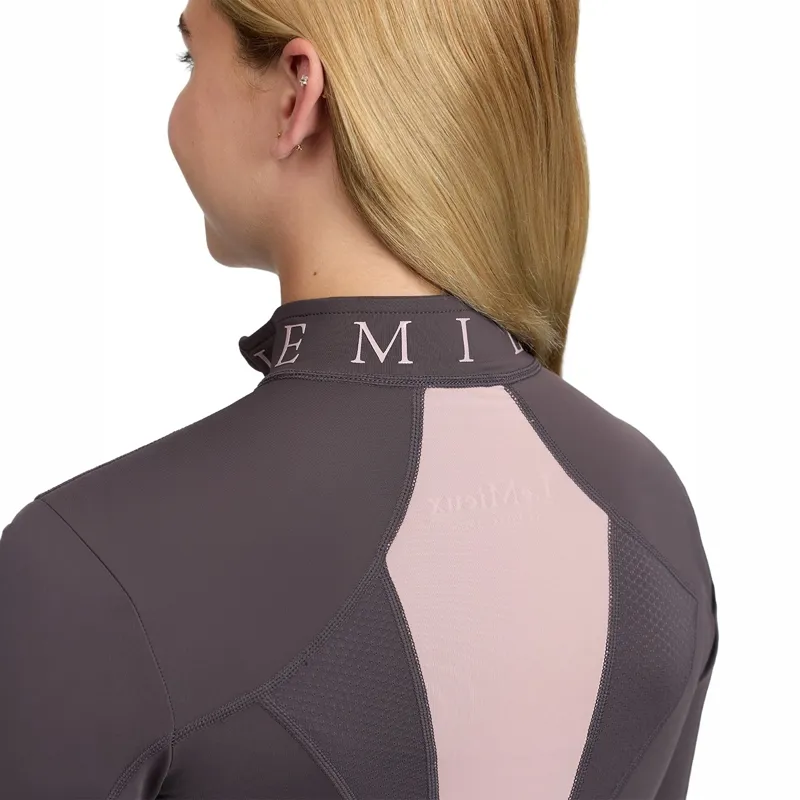 LeMieux Young Rider Mia Mesh Long Sleeve Base Layer - Cocoa-5
