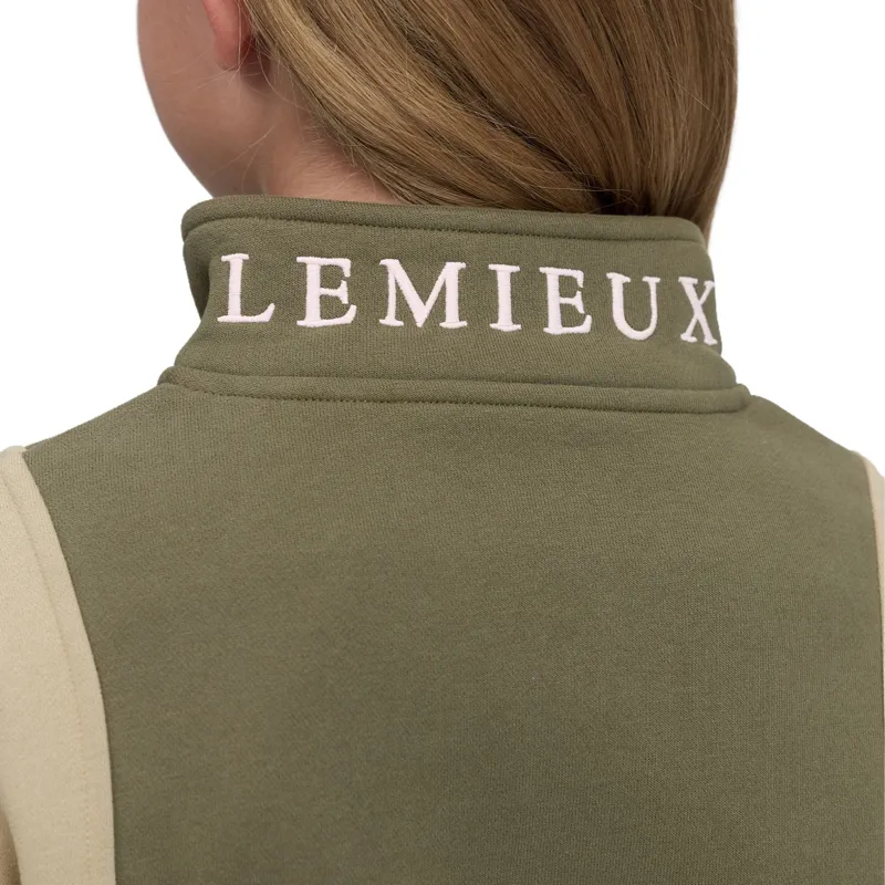 LeMieux Young Rider Viola 1/4 Zip Sweatshirt - Willow Green-4
