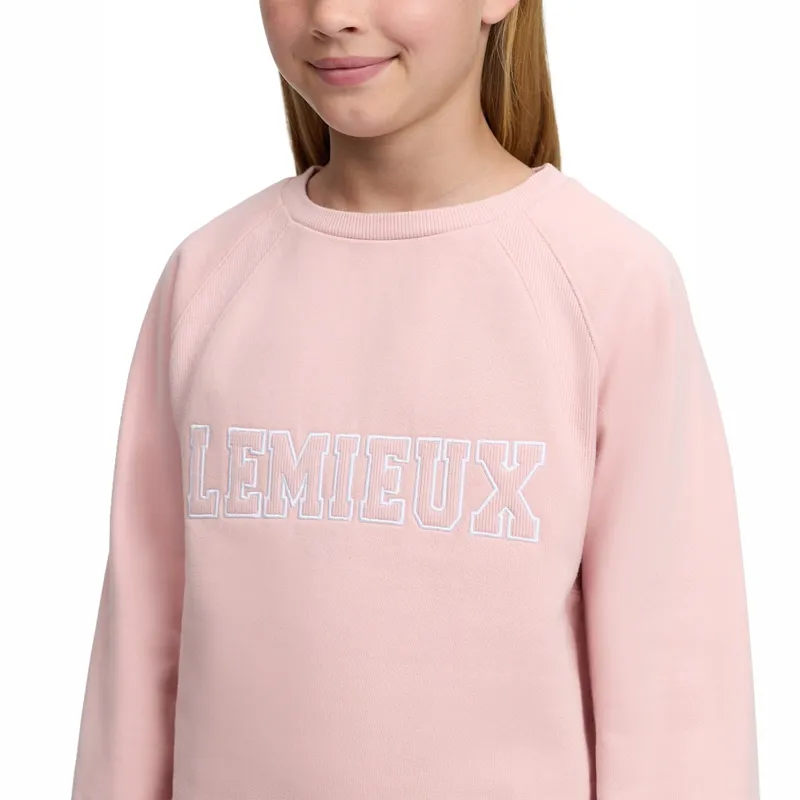 LeMieux Young Rider Shay Varsity Crew Jumper - Petal-4