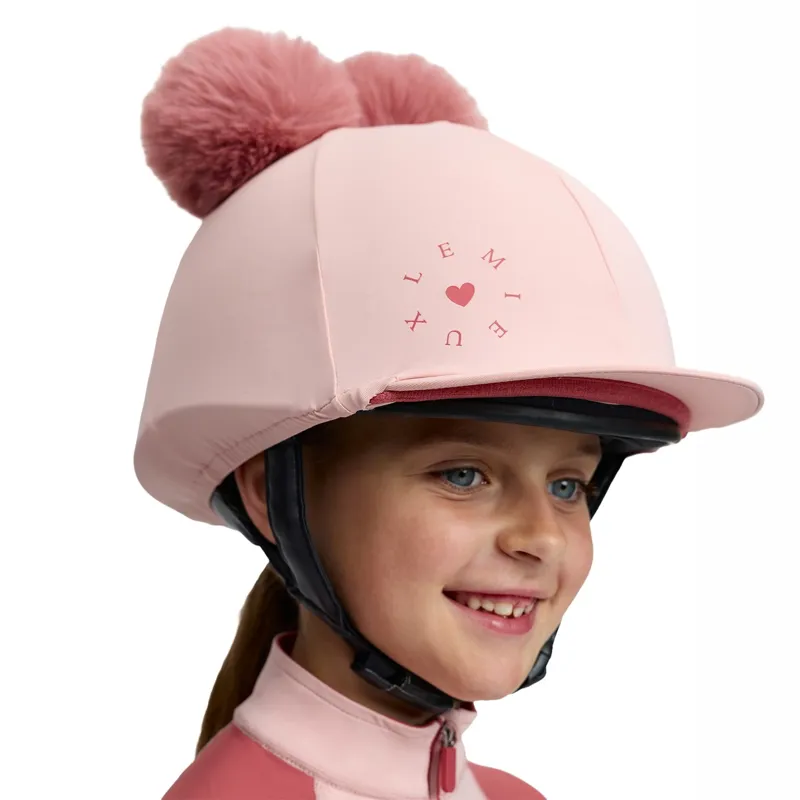 LeMieux Mini Double Pom Hat Silk - Petal-1