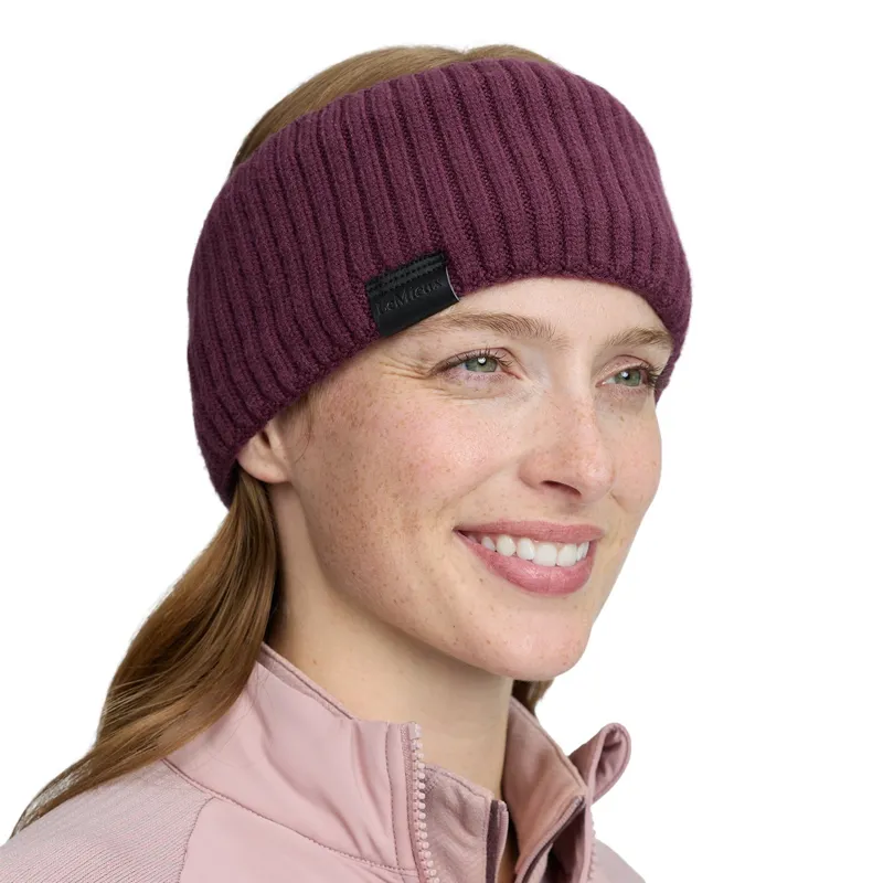 LeMieux Clara Womens Rib Headband - Bramble-4