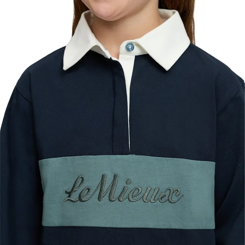 LeMieux Mini Roman Junior Rugby Shirt - Navy-6