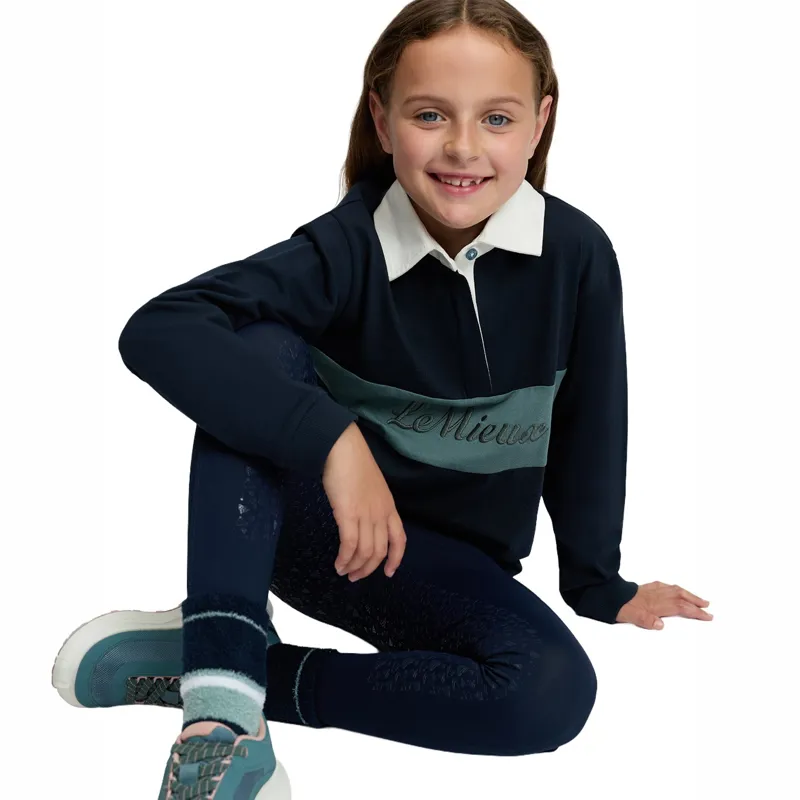 LeMieux Mini Roman Junior Rugby Shirt - Navy-4