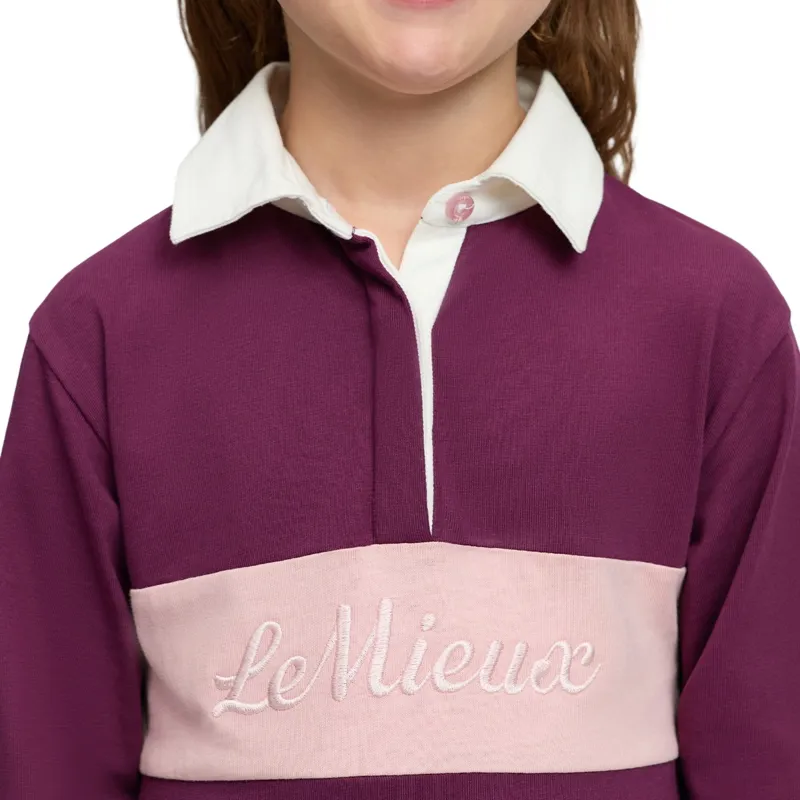 LeMieux Mini Roman Junior Rugby Shirt - Blackberry-5
