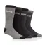 Jeep Adults Performance Boot Socks 4 Pack - Black/Charcoal