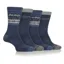Jeep Performance Mens Gift Box Socks 4 Pack - Seal Blue