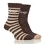 Jeep Womens Performance Socks 2 Pack - Chocolate/Beige