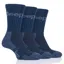 Jeep Luxury All Terrain Mens Socks 3 Pack - Navy/Sky