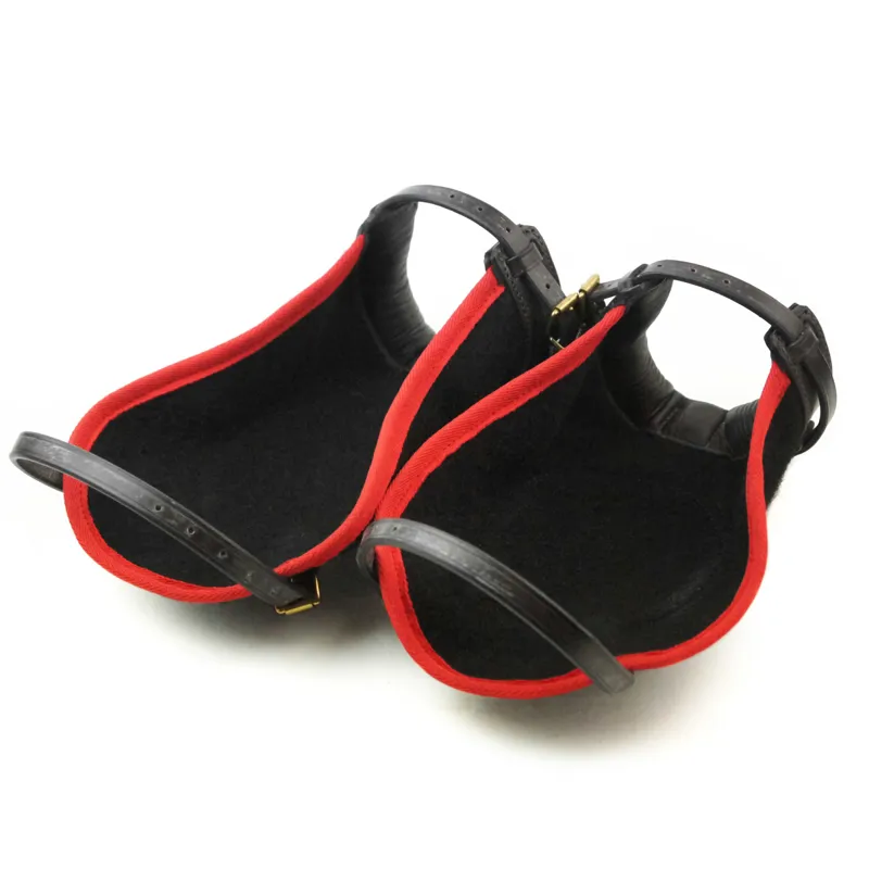 Jeffries Rugging Premium Knee Boots - Black/Red-1