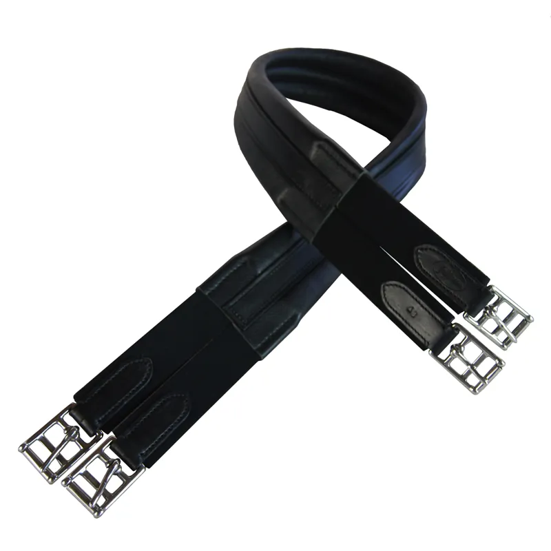 Jeffries Falcon Padded Atherstone Girth with Elastic Both Ends - Black