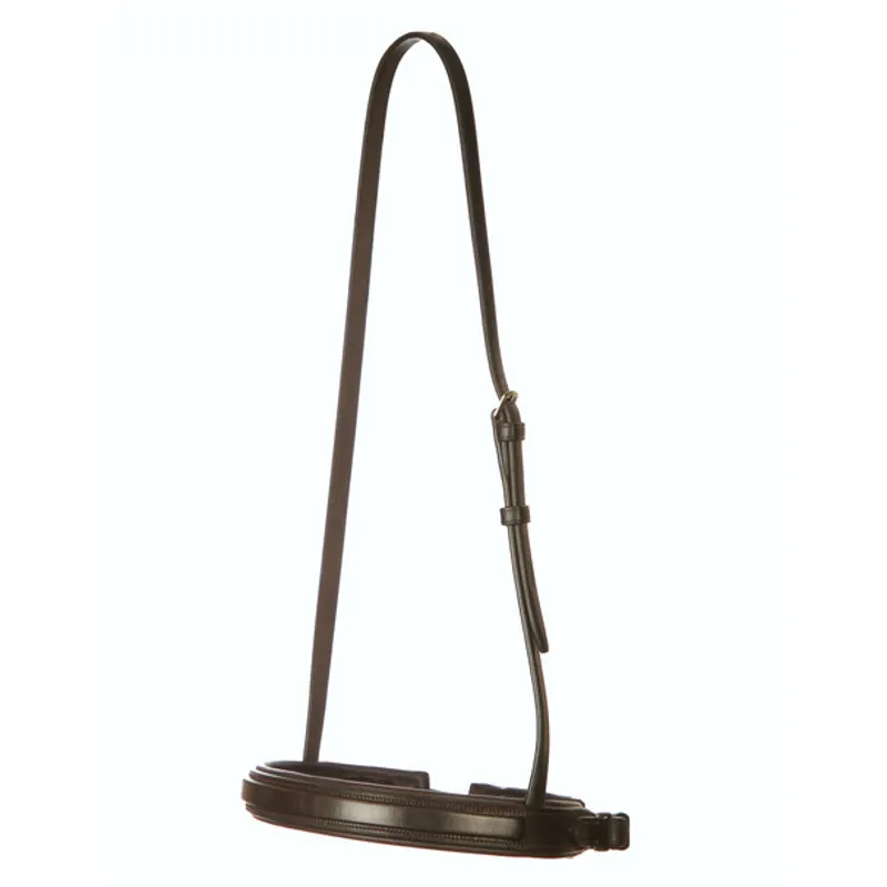 Jeffries Premier Tie Down Show Noseband - Havana