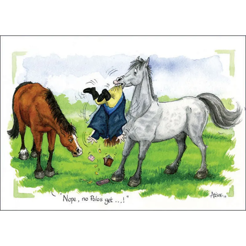 Alison Lingley Alisons Animals Horse Greetings Card - Various-5