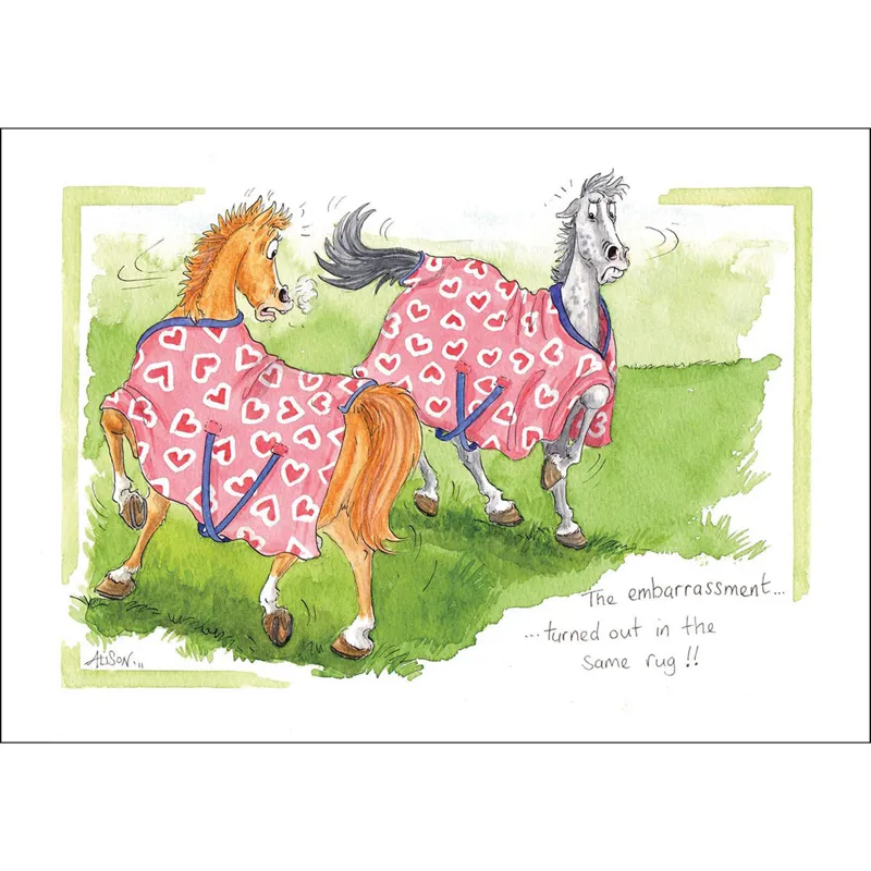Alison Lingley Alisons Animals Horse Greetings Card - Various-3