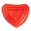 Elico Heart Shaped Glitter Plastic Curry Comb - Red