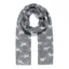 Jewelicity Printed Scarf - Grey/Horses