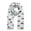Jewelicity Printed Scarf - White/Horses