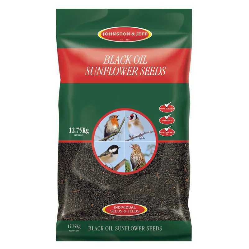 Johnston and Jeff Black Oil Sunflower Seeds - 12.75kg