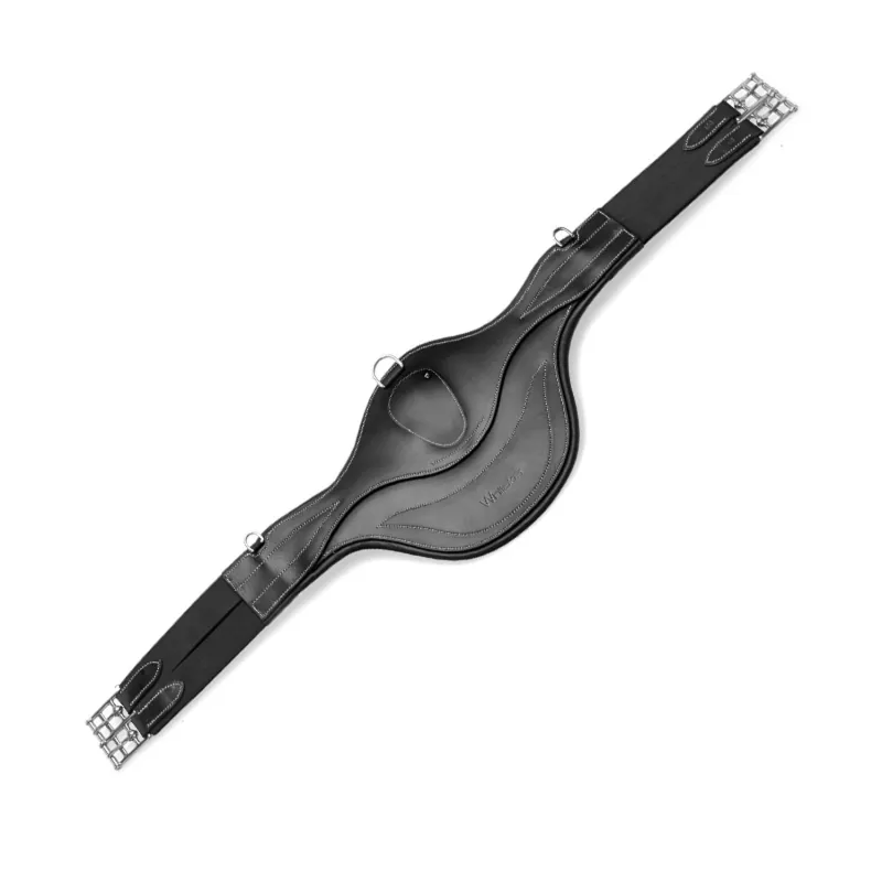 John Whitaker LW020 Leather Stud Girth - 42in - Black