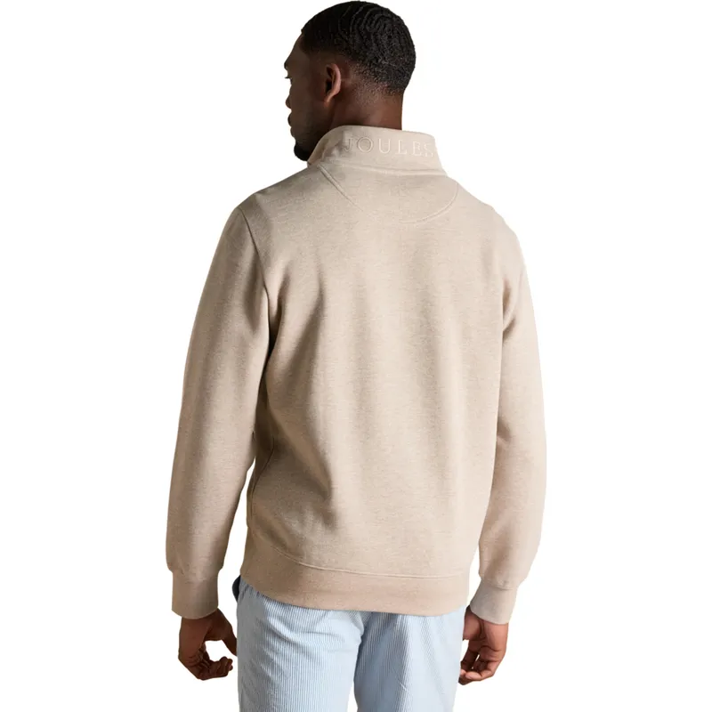 Joules Alistair 1/4 Zip Mens Sweatshirt - Oatmeal-1