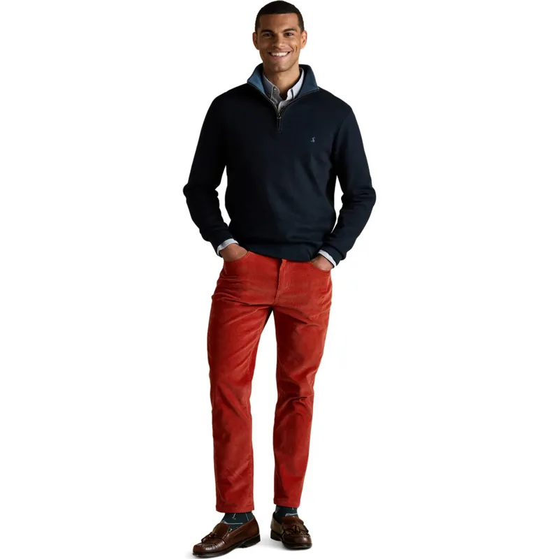 Joules Alistair 1/4 Zip Mens Sweatshirt - Navy-2