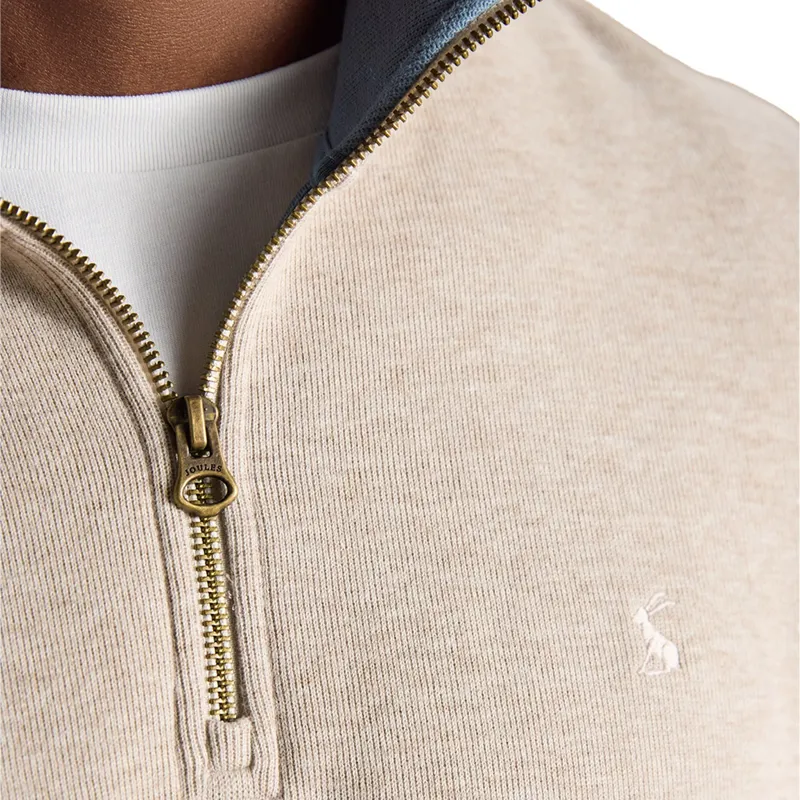 Joules Alistair 1/4 Zip Mens Sweatshirt - Oatmeal-5