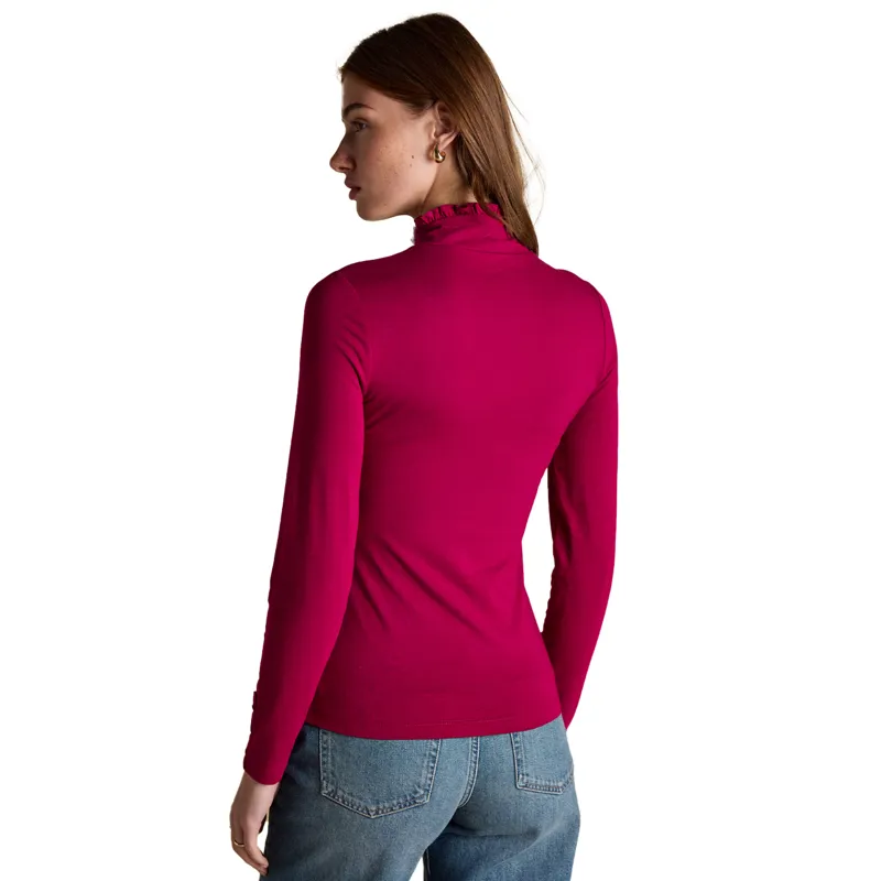 Joules Amy Womens Long Sleeve Jersey Top - Red-1