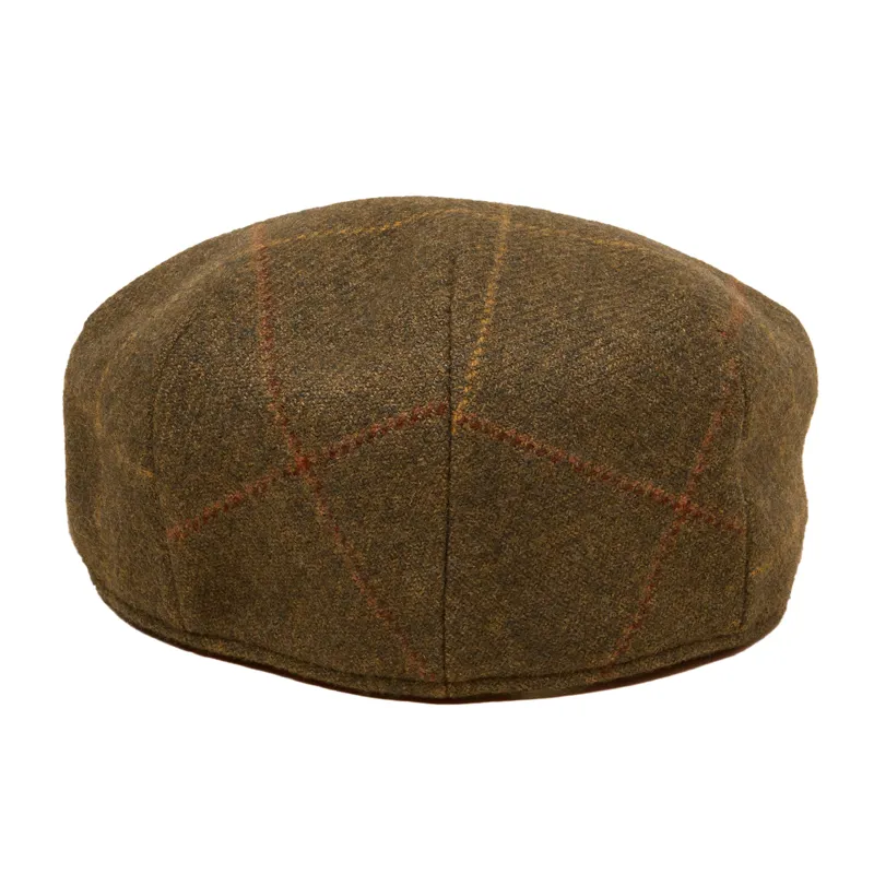 Joules Ashby Mens Flat Cap - Khaki Green-4