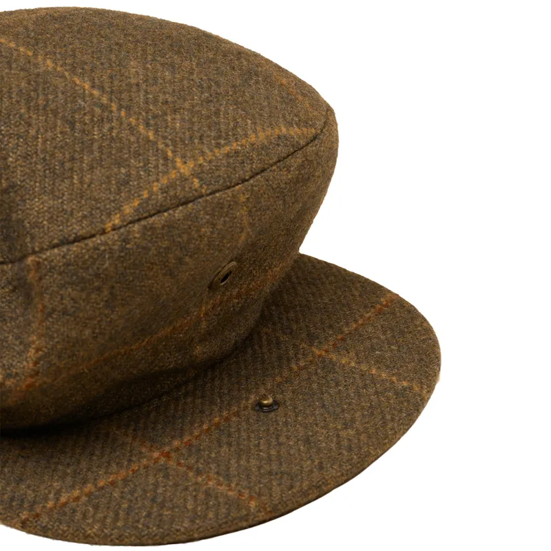 Joules Ashby Mens Flat Cap - Khaki Green-5