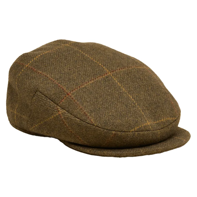 Joules Ashby Mens Flat Cap - Khaki Green-2