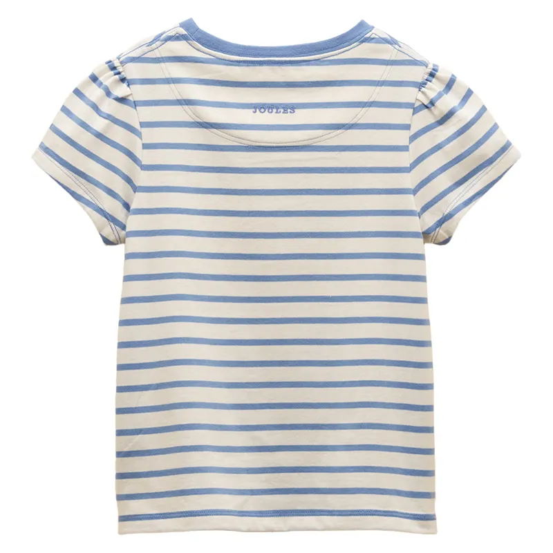 Joules Astra Junior Girls T-Shirt - Blue Horse-1