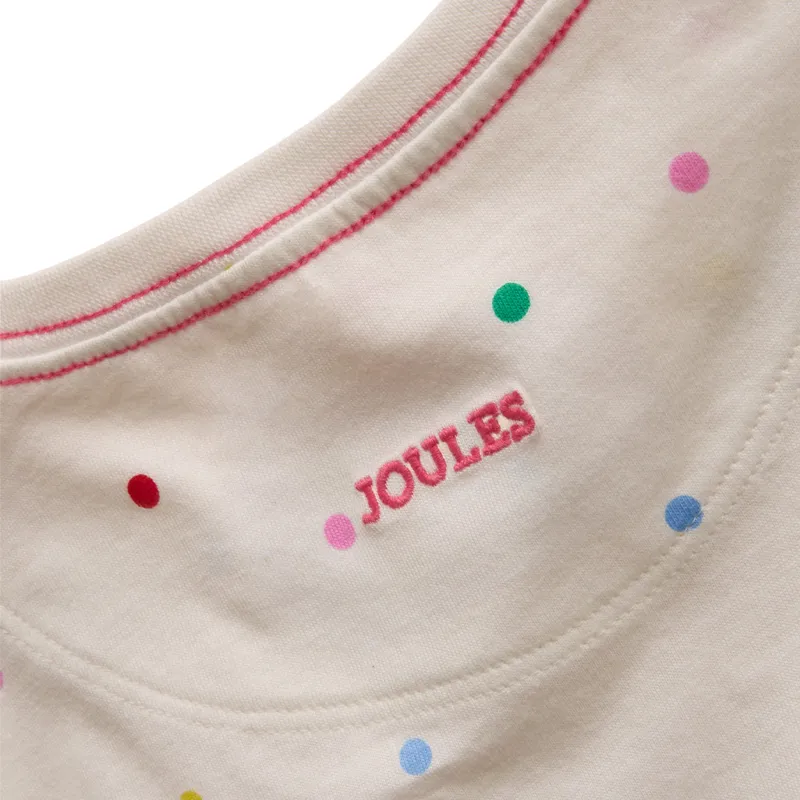 Joules Astra Junior Girls T-Shirt - White Dogs-2