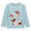 Joules Ava Junior Girls Long Sleeve Top - Blue