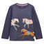 Joules Ava Junior Girls Long Sleeve Top - Navy