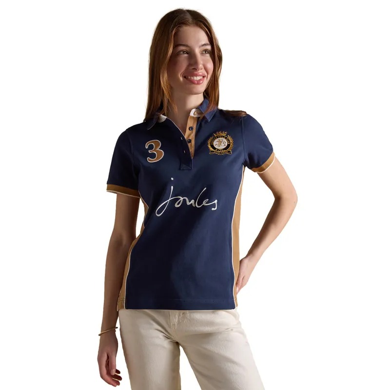 Joules Beaufort Womens Polo Shirt - Navy