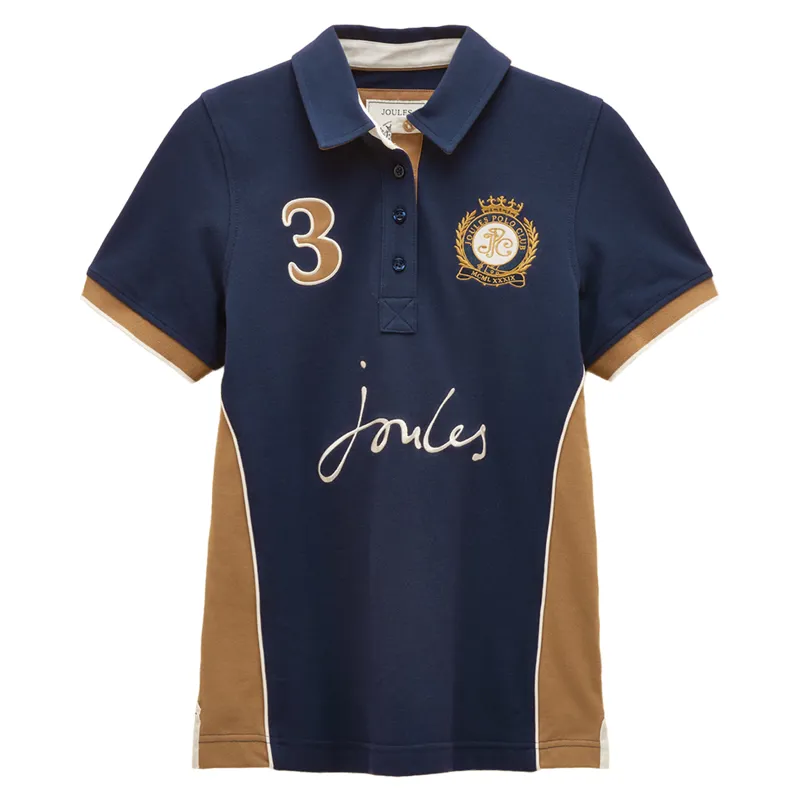 Joules Beaufort Womens Polo Shirt - Navy-2