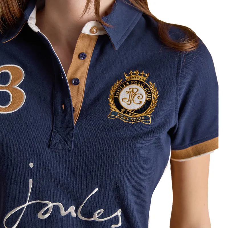 Joules Beaufort Womens Polo Shirt - Navy-4