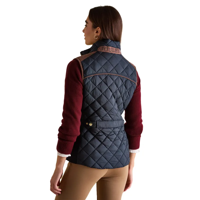 Joules Braemar Womens Luxe Quilted Gilet - Navy-1