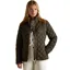 Joules Braemar Luxe Womens Diamond Quilted Coat - Khaki