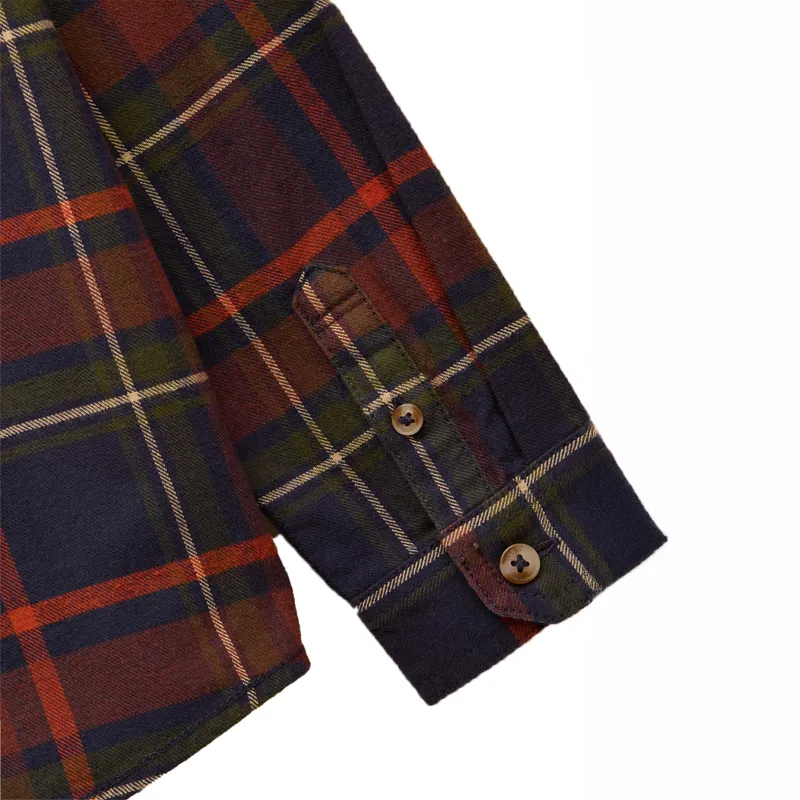 Joules Buchanan Junior Long Sleeve Check Shirt - Green/Red-3