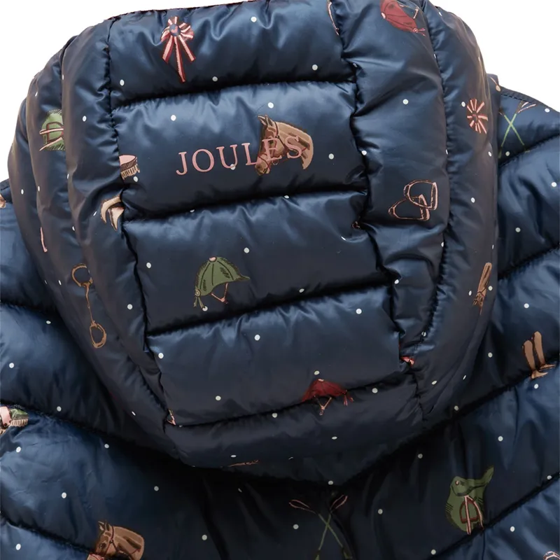 Joules Cairn Junior Showerproof Padded Coat - Navy Horse-2