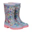Joules Printed Junior Wellies - Blue Horse