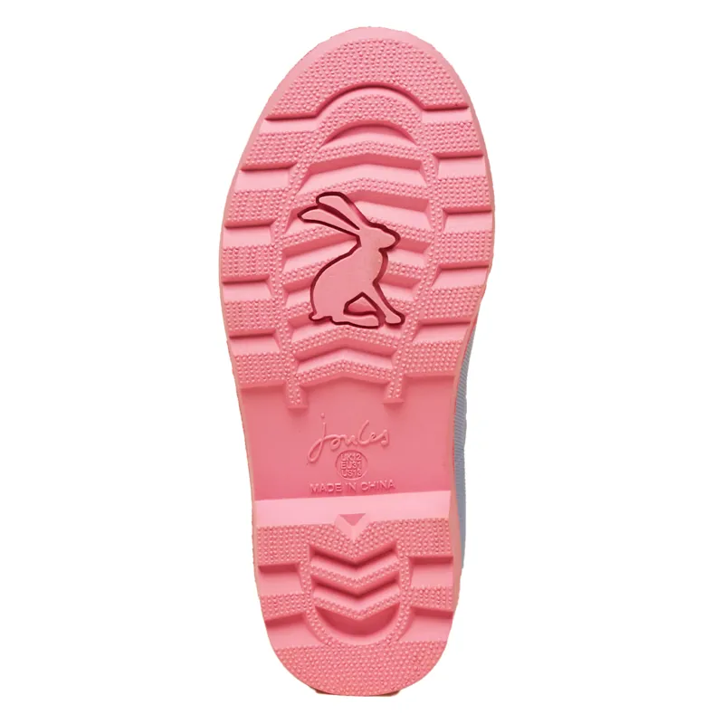 Joules Printed Junior Wellies - Blue Horse-3