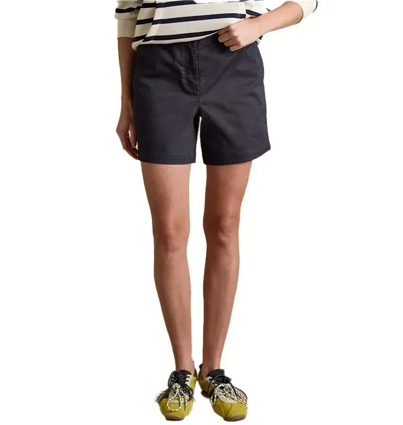 Joules Womens Chino Shorts with Elasticated Waist - Navy-3